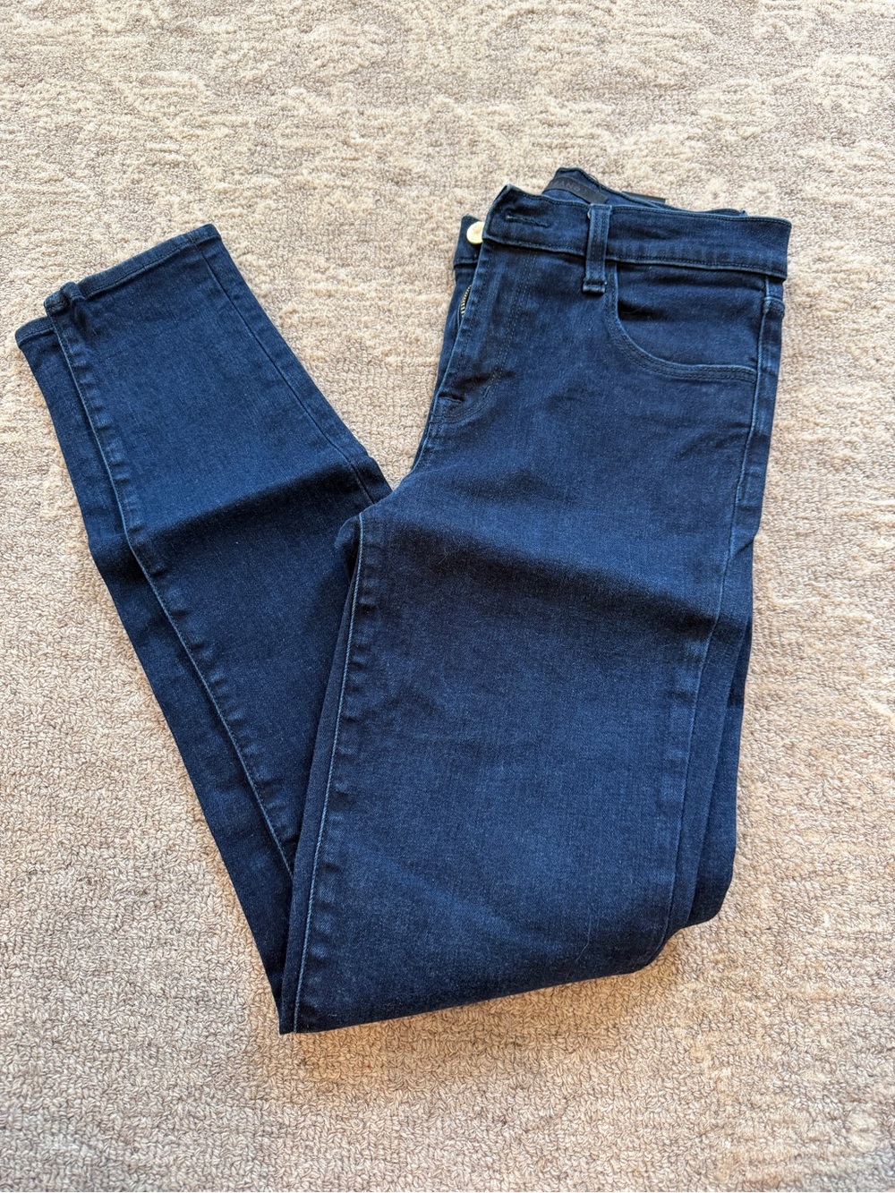 J Brand Maria High Rise Dark Indigo Skinny Jeans